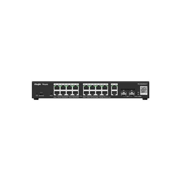 Reyee 20-port gigabit smart poe switch, 16 poe/poe